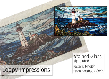 Loopy Impressions Pattern - Stained Glass Lighthouse