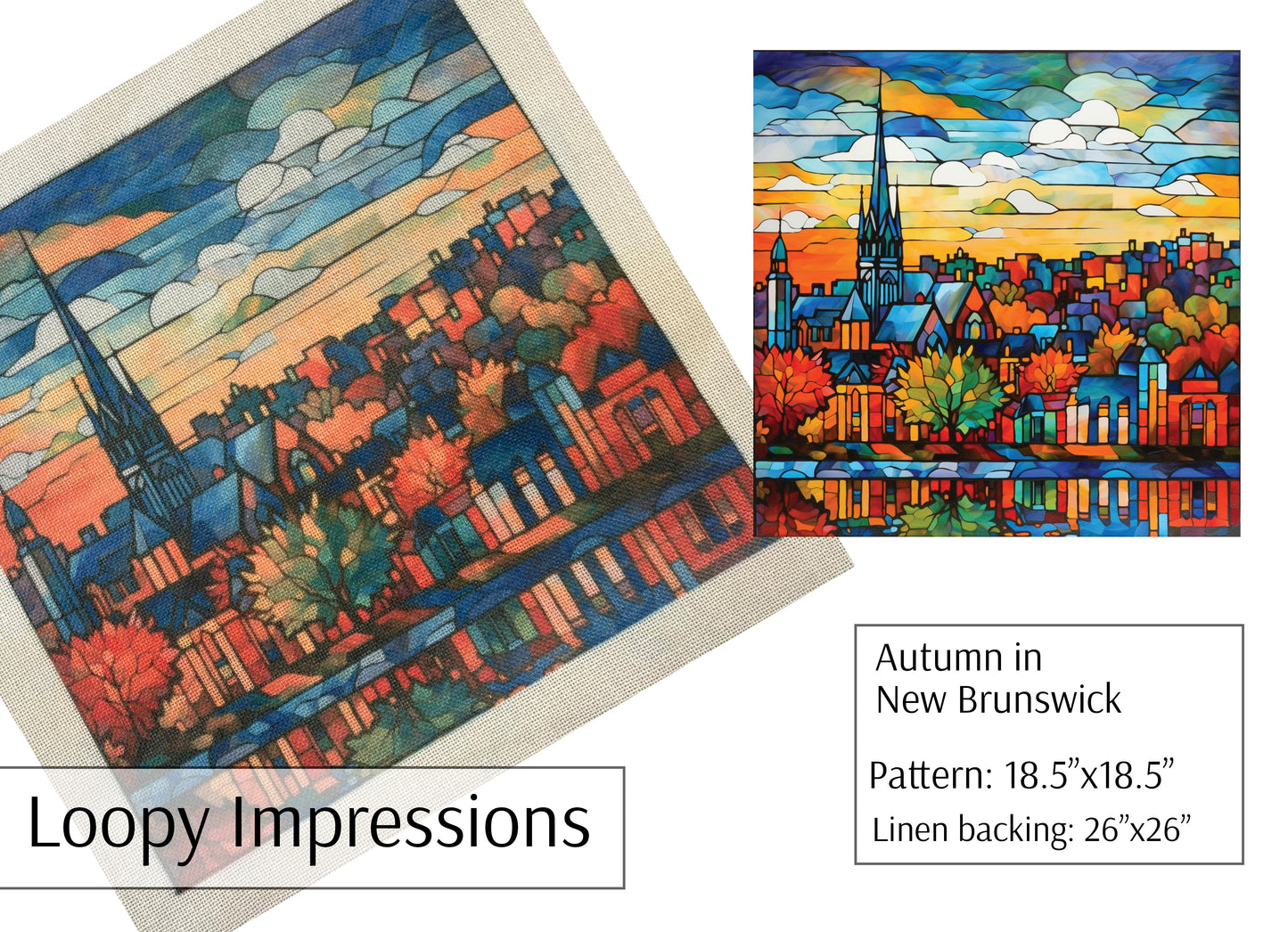 Loopy Impressions Pattern - Autumn in New Brunswick