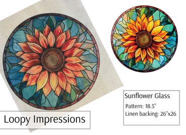Loopy Impressions Pattern - Sunflower Circle