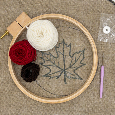 Canadian Maple Leaf Rug Hooking Kit