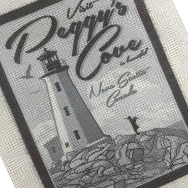 Destination Art - Peggy's Cove Black and White