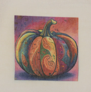 Loopy Impressions Pattern - Funky Pumpkin