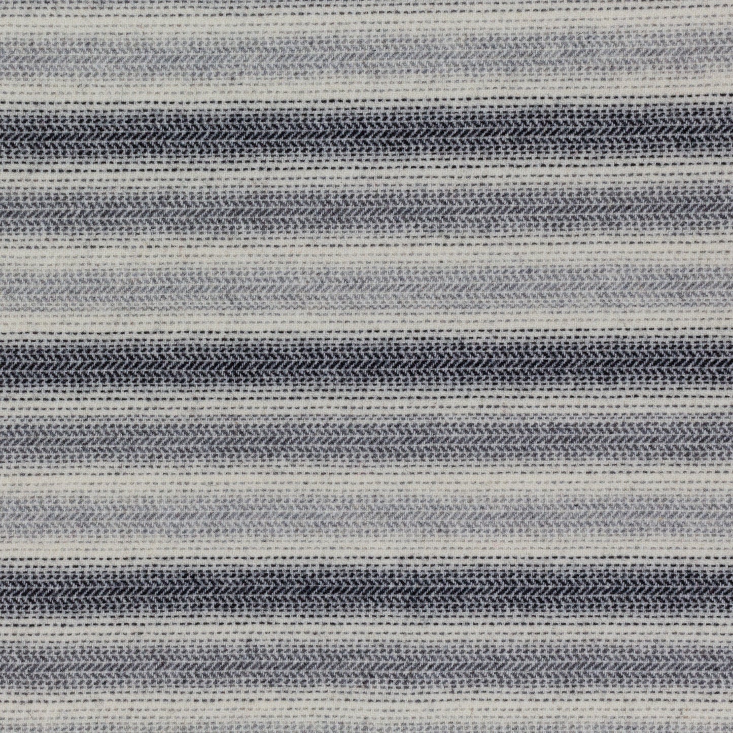 Grey and Black Ombre Wool Fabric or Strips - Off Bolt