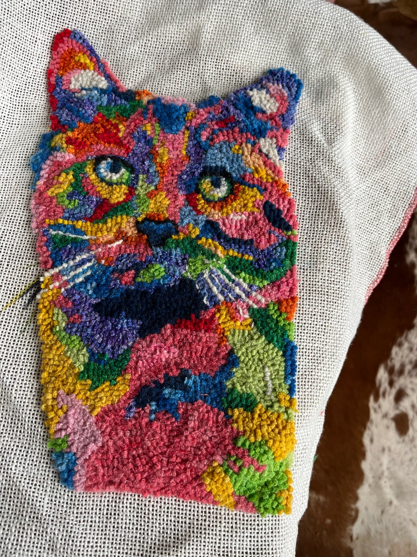 Loopy Impressions Pattern - Pop Art Cat