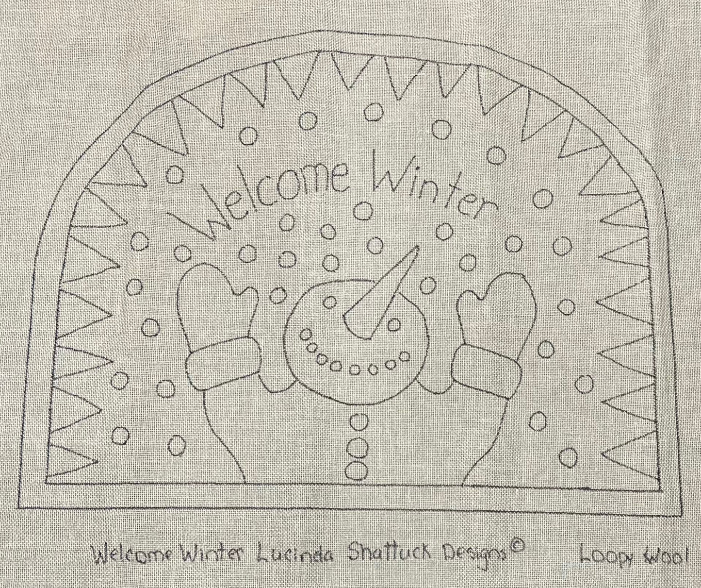 Welcome Winter - Lucinda Shattuck Pattern