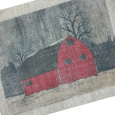 Red Barn by Karla Dawe Rug Hooking and Punch Needle Pattern