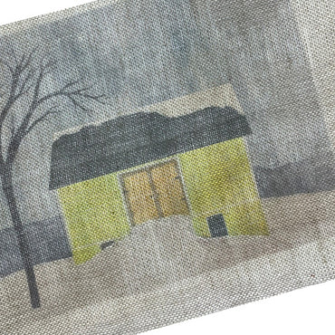 Yellow Barn by Karla Dawe Rug Hooking and Punch Needle
