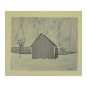 Green Barn by Karla Dawe Needle Felting