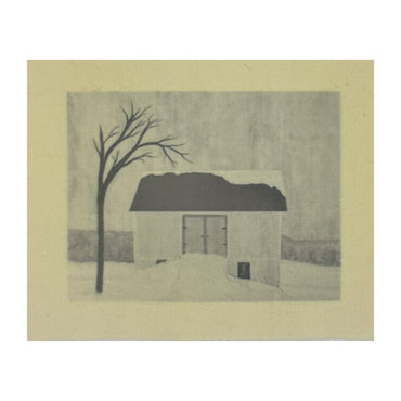 Yellow Barn by Karla Dawe Needle Felting