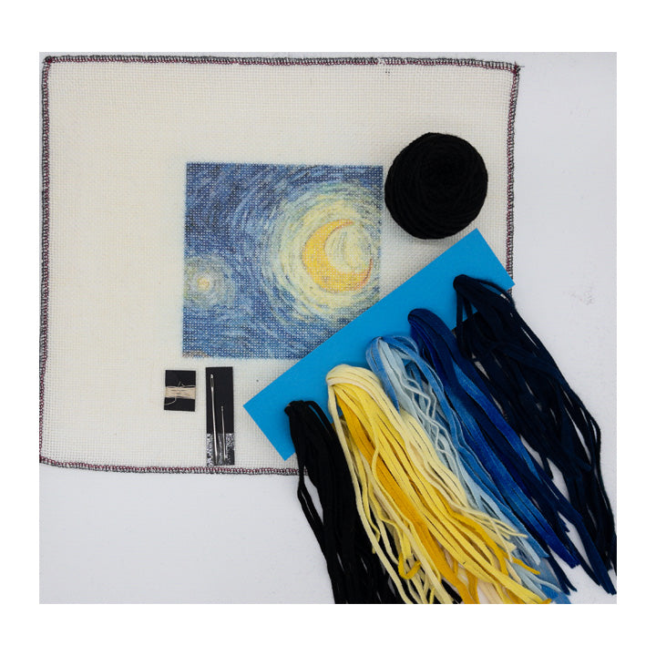 Starry Night Mini Rug Hooking Kit