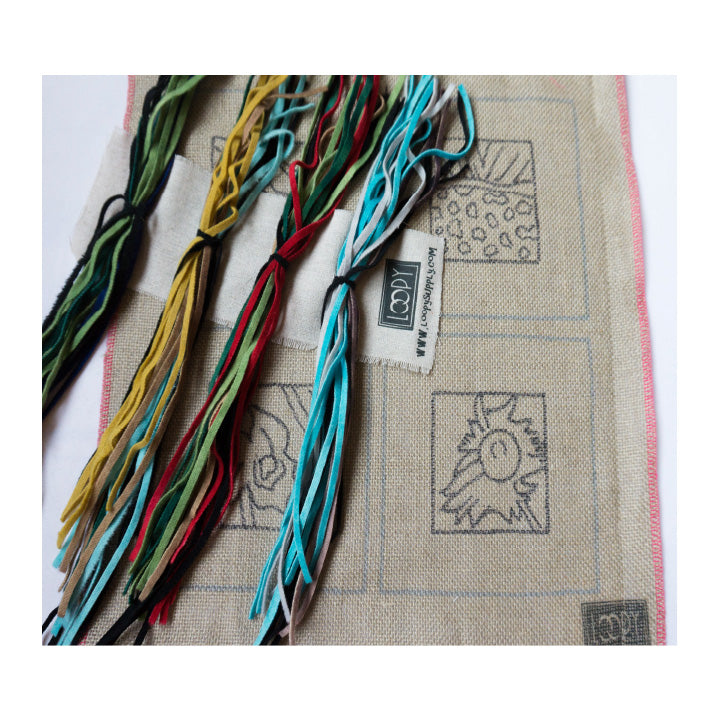 Van Gogh's Flowers Rug Hooking Kit - 4 Coasters