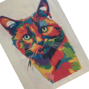 Loopy Impressions Pattern - Pop Art Cat