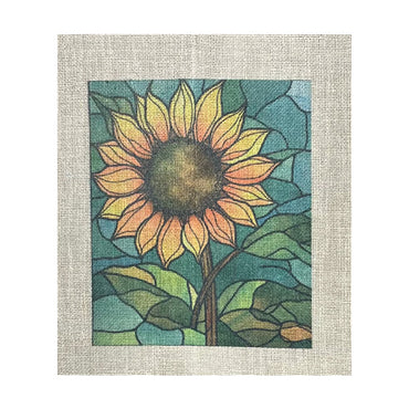 Loopy Impressions Pattern - Sunflower stained glass