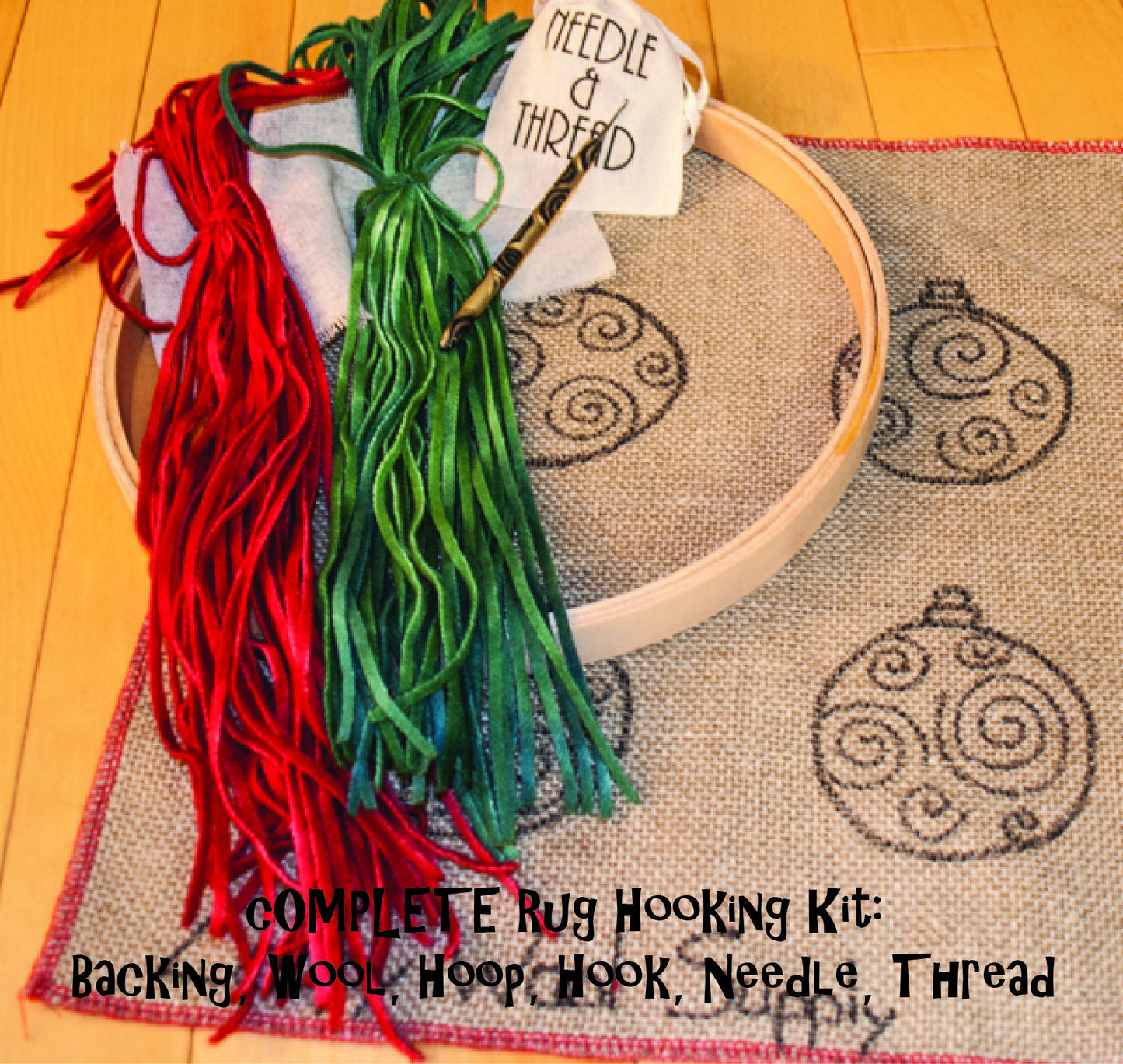 Christmas Ornaments Rug Hooking Kit