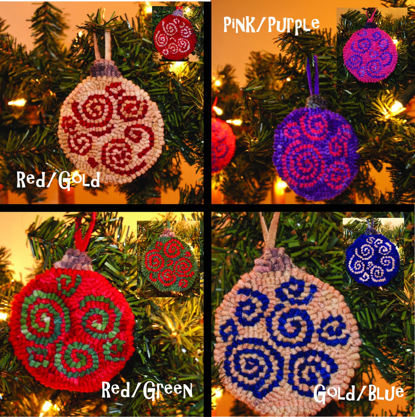 Christmas Ornaments Rug Hooking Kit
