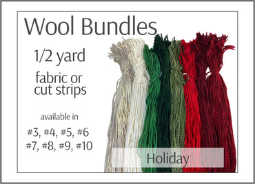 Rug Hooking Wool Bundle - Holiday
