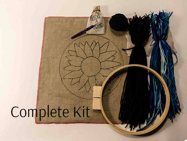 Funky Flower rug hooking kit