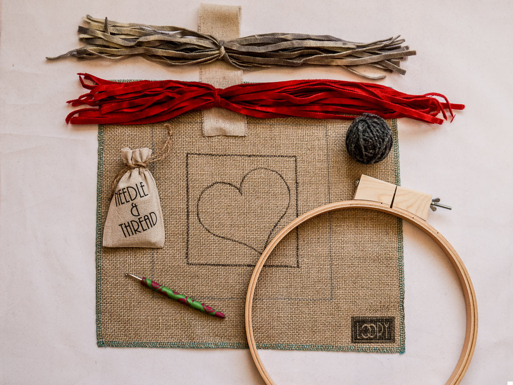 Heart Rug Hooking Kit
