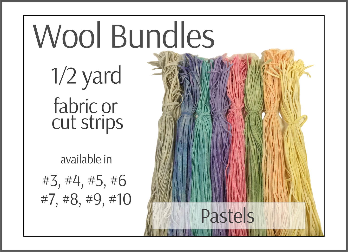 Rug Hooking Wool Bundle - Pastels