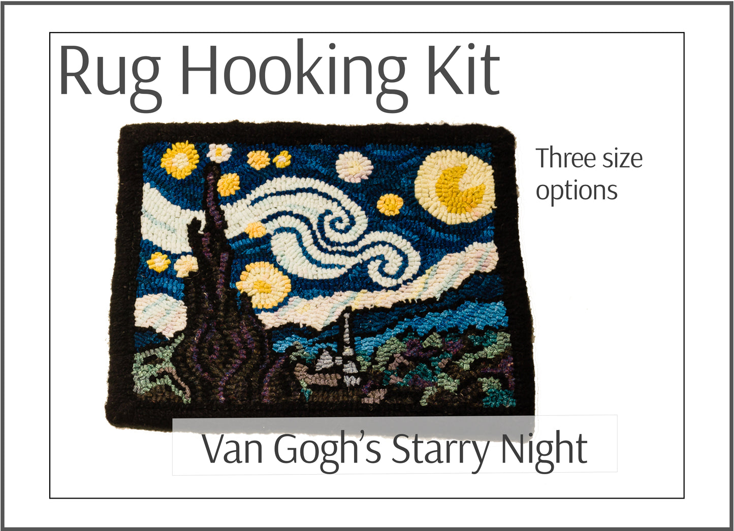 Van Gogh Starry Night Rug Hooking Kit