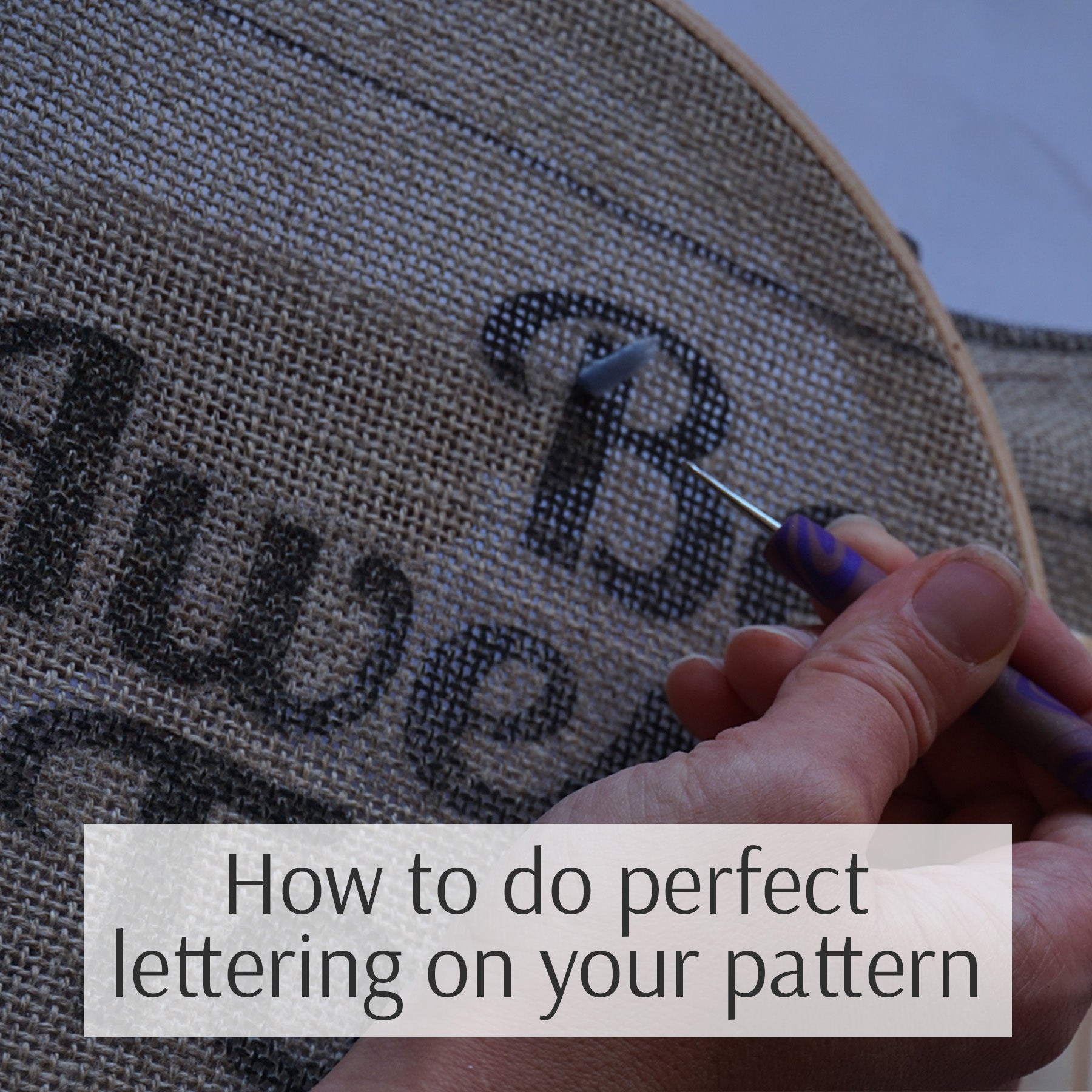 Perfect lettering on your rug hooking or punch needle pattern – Loopy ...