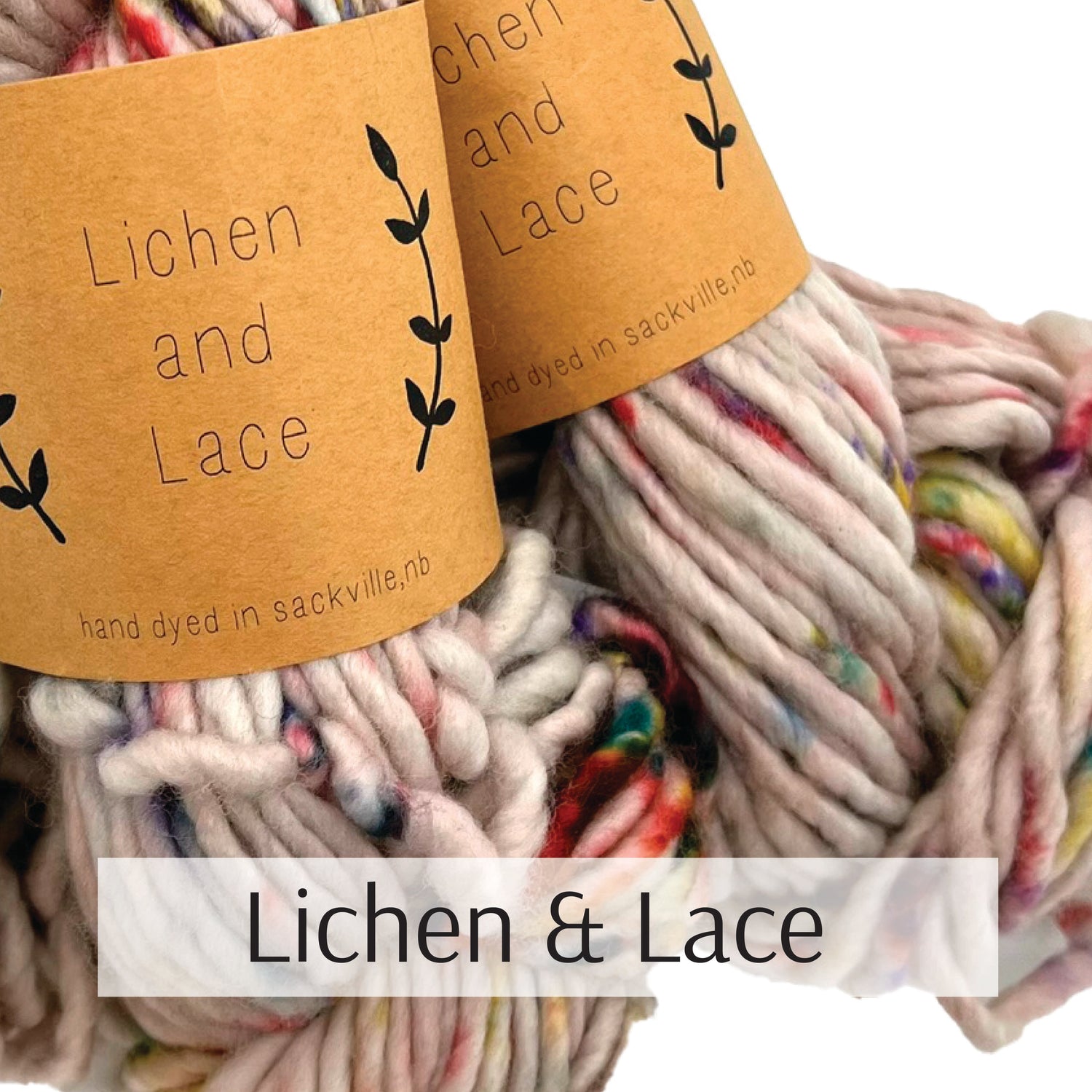 Lichen and Lace Hand Dyed Yarn
