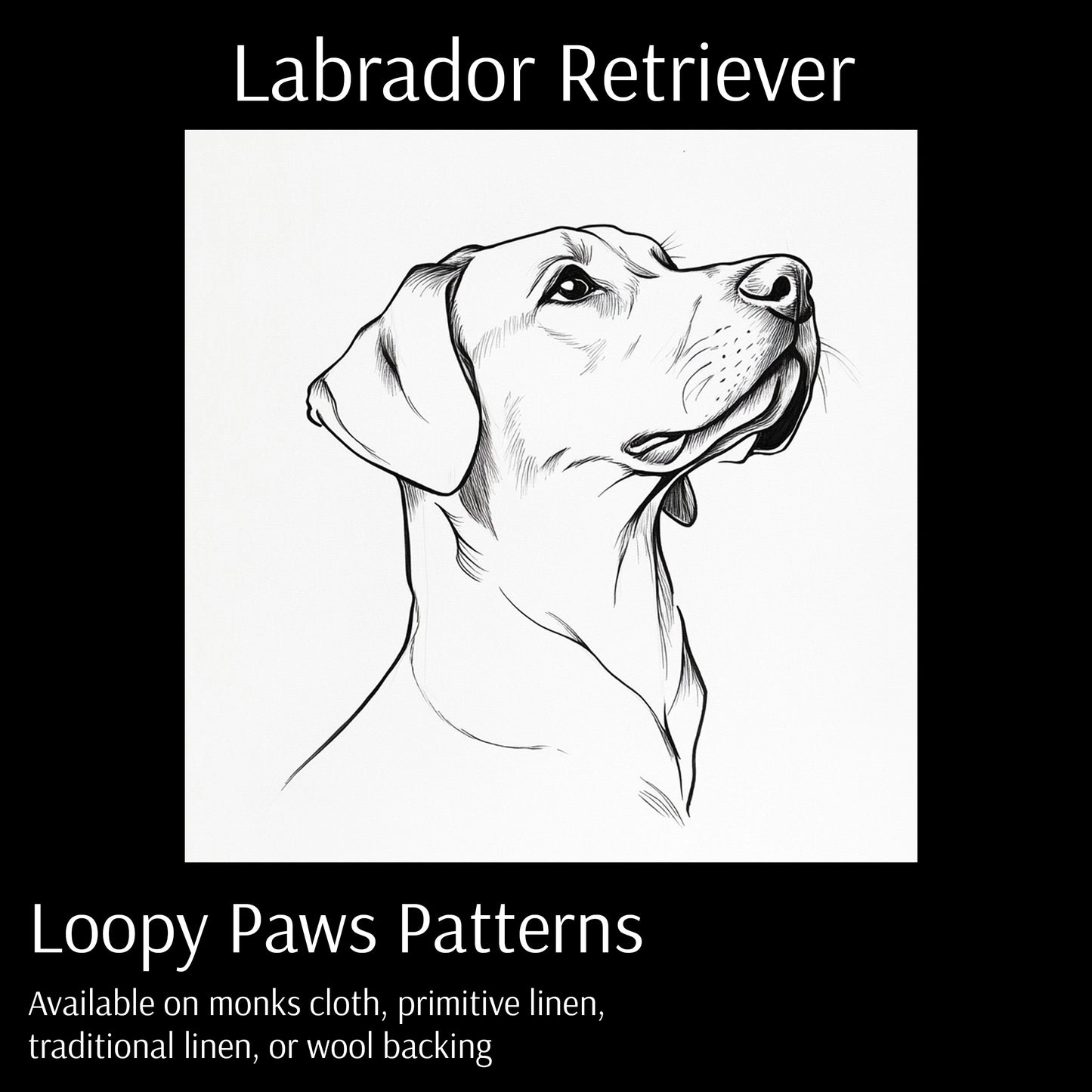 Labrador Retriever  - Loopy Paws Pattern
