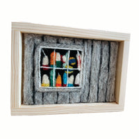 Buoys in Fishshack by John Batten Needle Felting