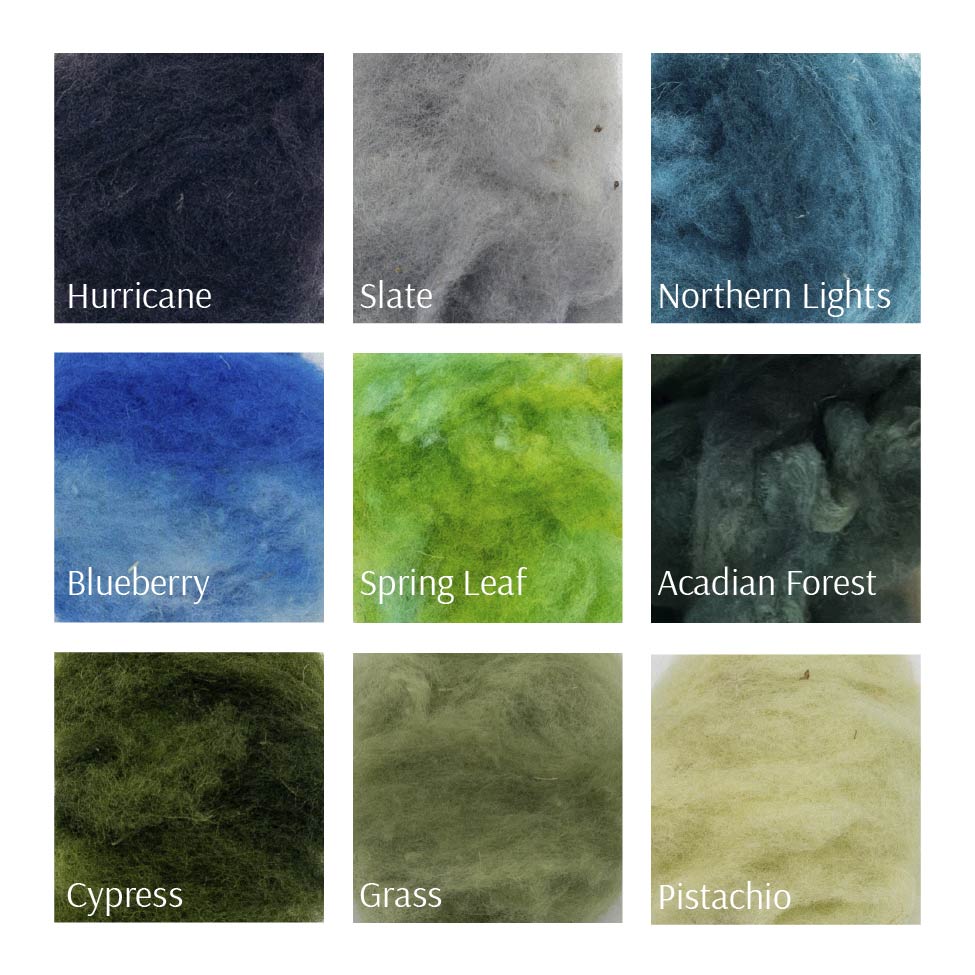 Wool Files Canadian Hand Dyed Carded Wool for Needle Felting – Loopy Wool Supply