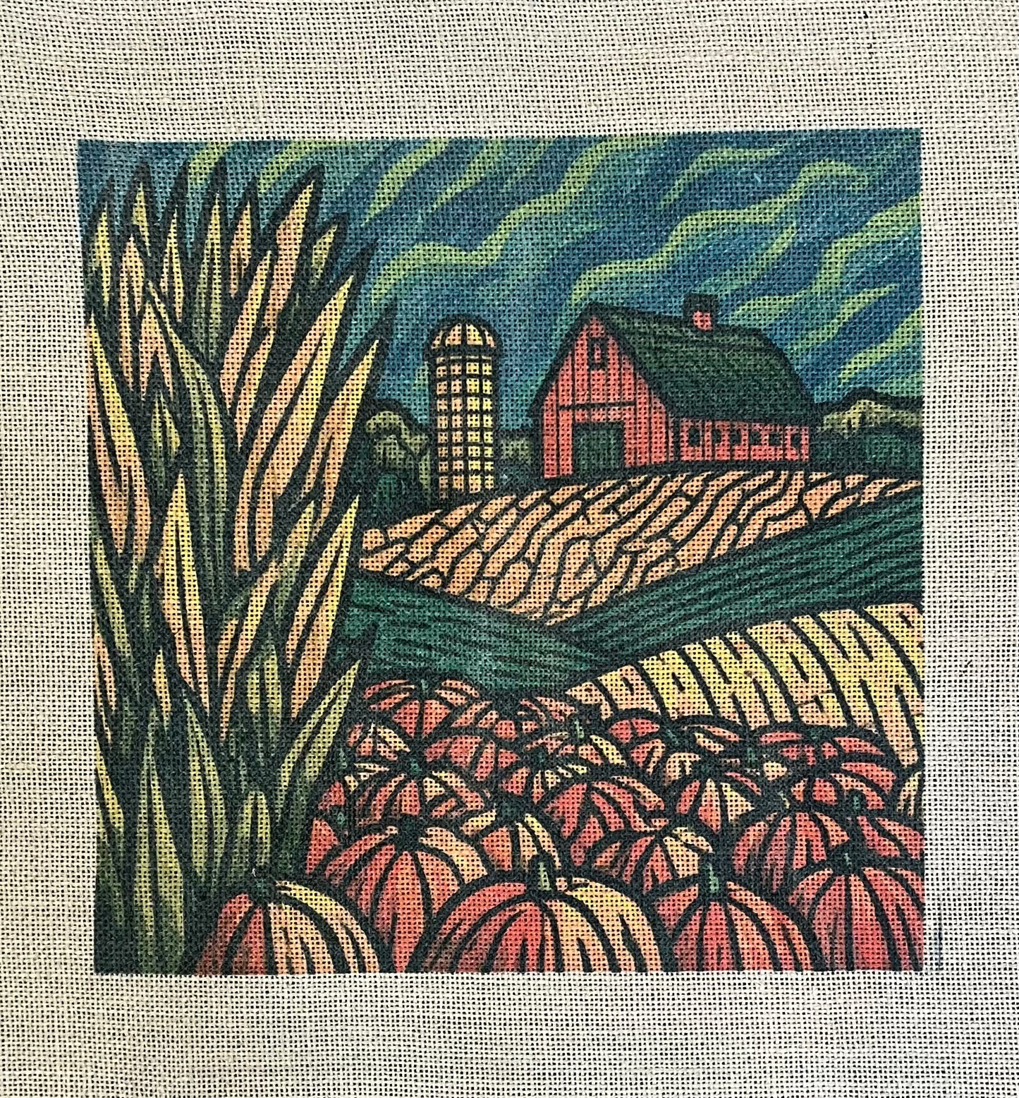 Autumn Whimsy Rug Hooking & Punch Needle pattern - Loopy Impressions