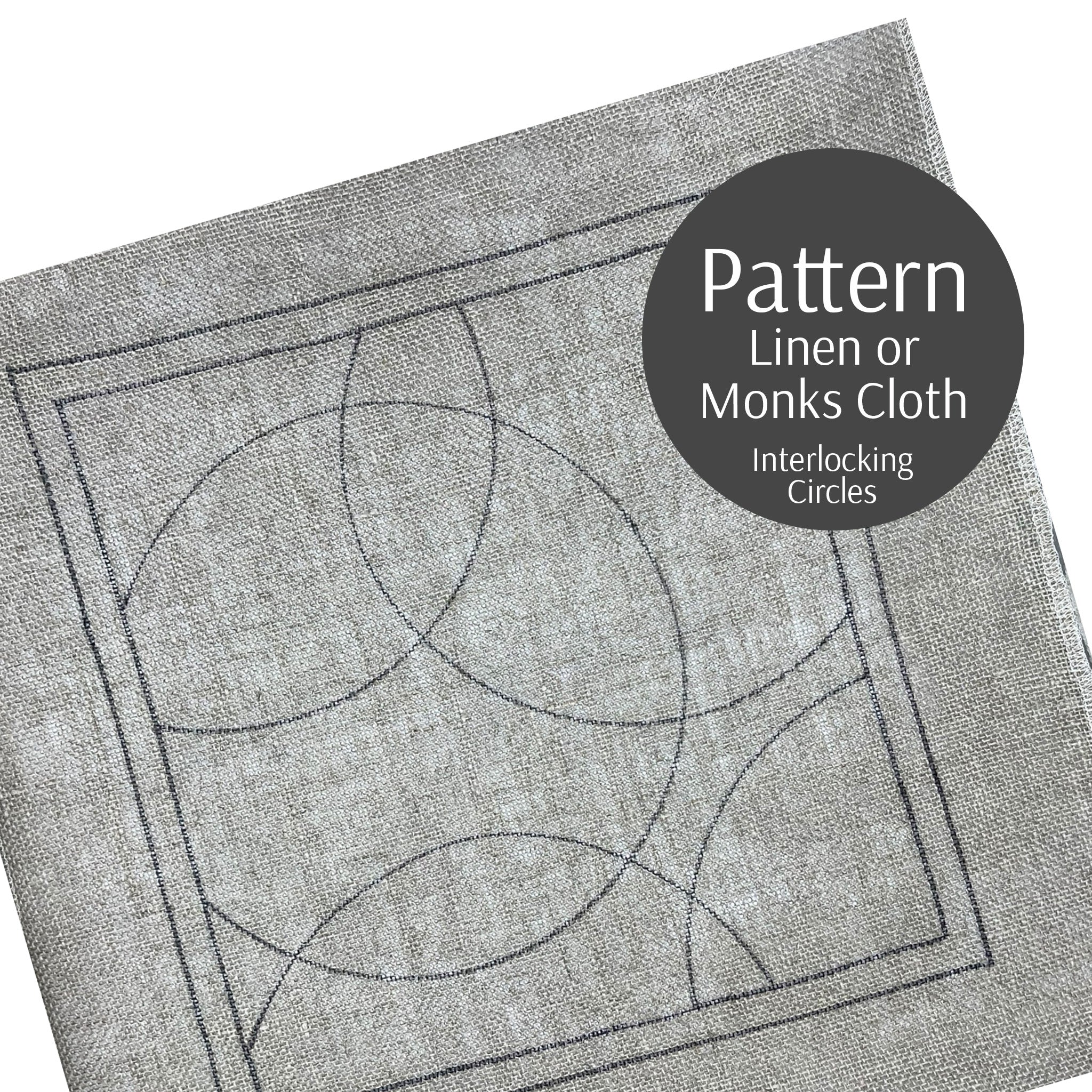 Pattern Lock Circle Pattern Interlocking Circles Pattern – Loopy Wool Supply