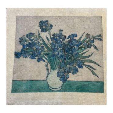 Loopy Impressions Van Gogh's Irises in Vase