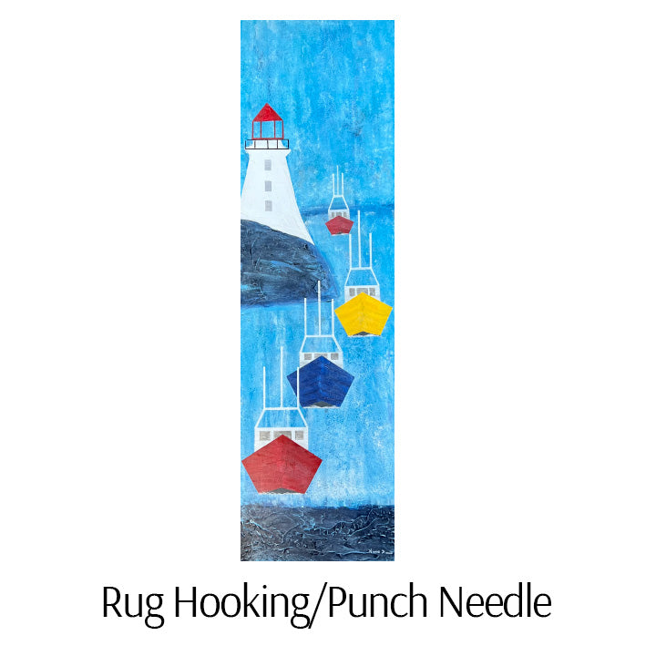 Fundy Fog by Karla Dawe Rug Hooking and Punch Needle Pattern