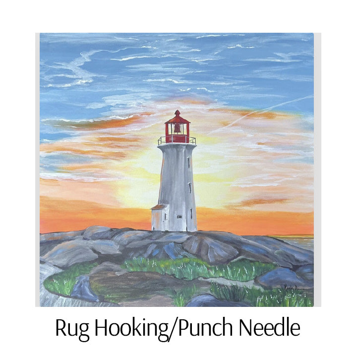Lighthouse by Karla Dawe Rug Hooking and Punch Needle Pattern