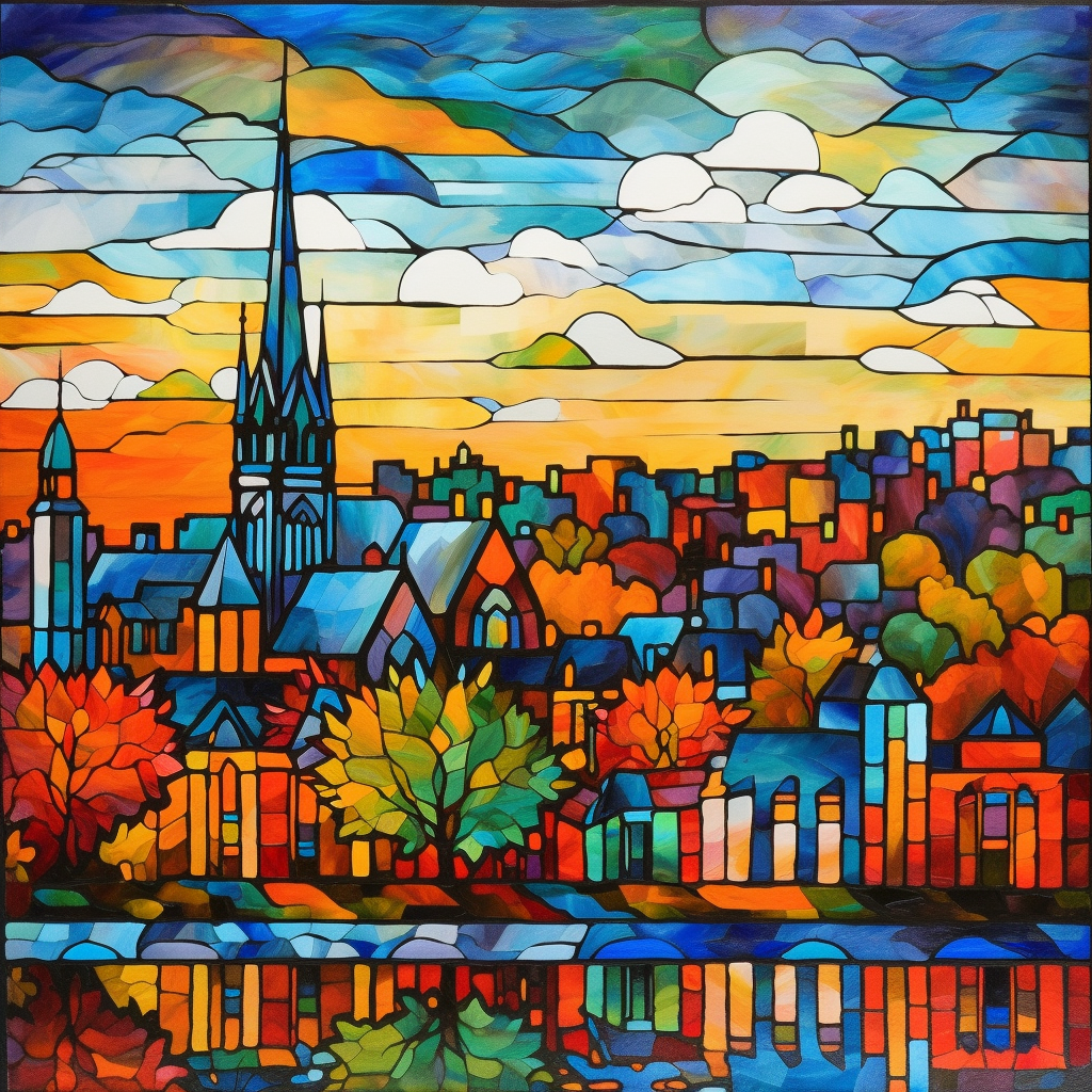 Loopy Impressions Pattern - Autumn in New Brunswick