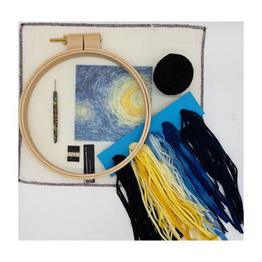Starry Night Mini Rug Hooking Kit