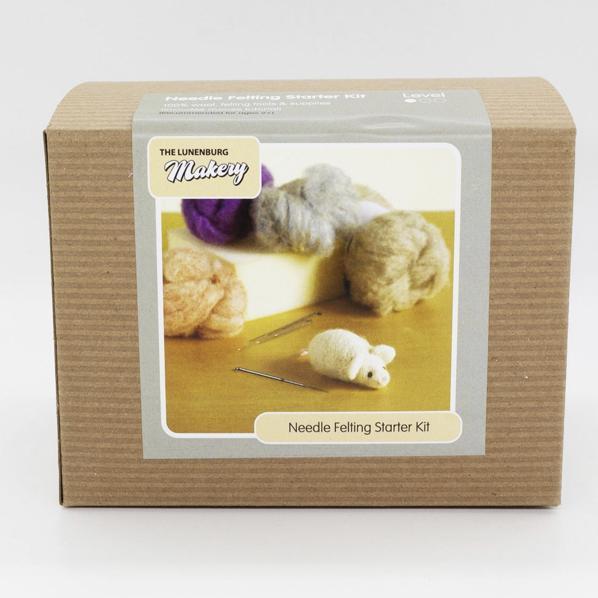 Needle Felting Kit - Starter Mouse