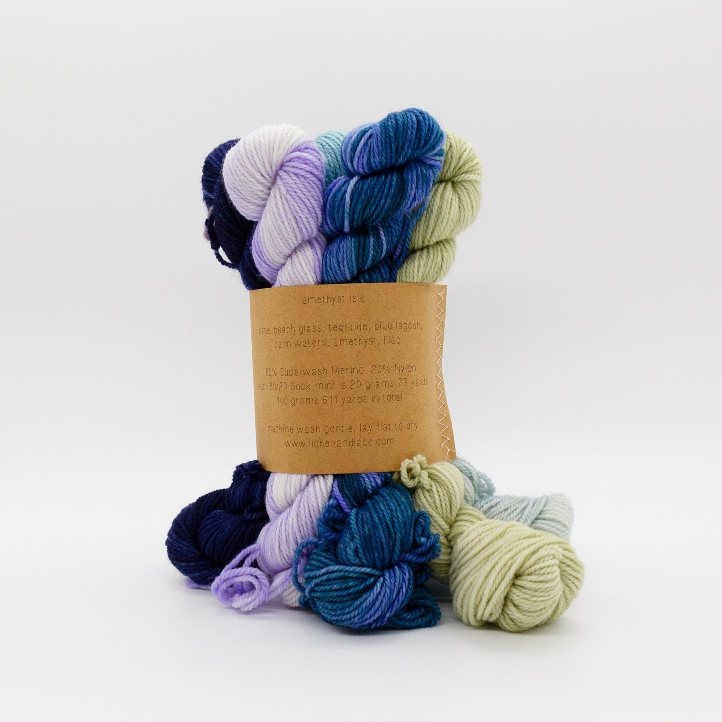 Amethyst Isle - Mini Sock Fade Set Lichen & Lace