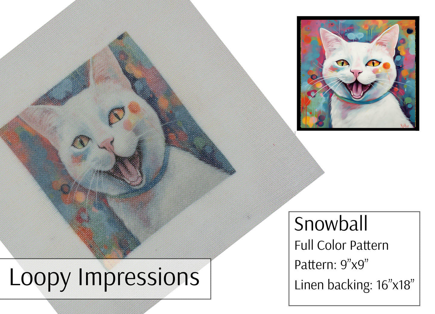 Loopy Impressions Pattern - Snowball