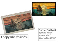 Loopy Impressions  - Sunset Sailboat