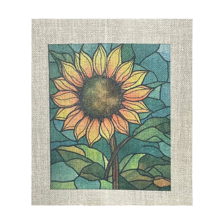 Loopy Impressions Pattern - Sunflower stained glass