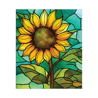 Loopy Impressions Pattern - Sunflower stained glass
