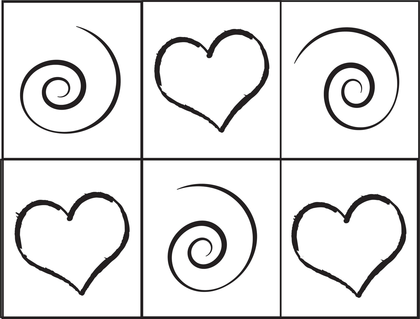 FREE Heart and Swirl Pattern - Digital Download